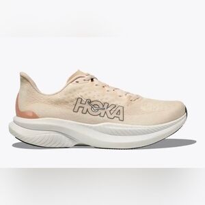 HOKA Mach 6 womans Sneaker New In BOX Beige / White Colorway Sizes